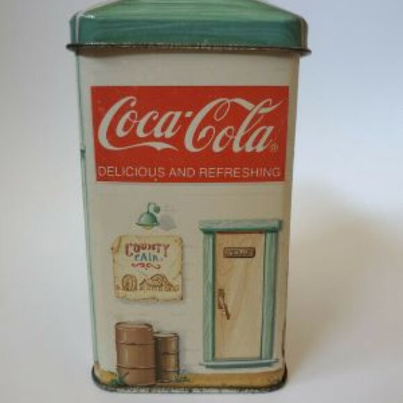 VINTAGE!! 1992 Felix's Filling Stop Gas Station Coca Cola Collectors Tin Can - Picture 4 of 7